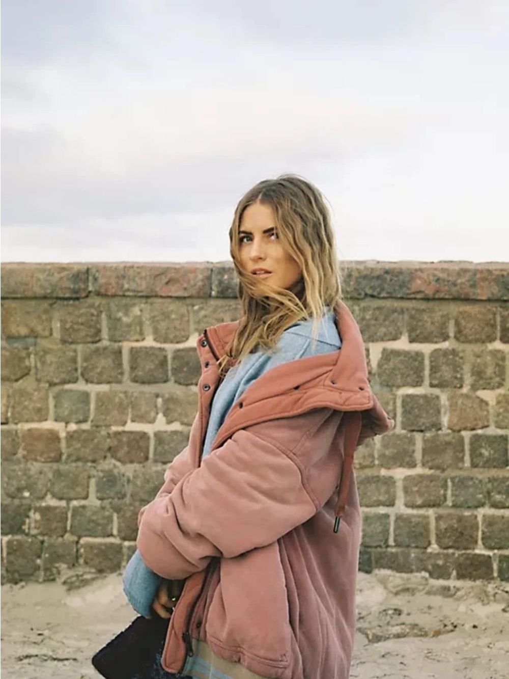 Free People All Star Stadium Jacket (Cherry Cola Combo) - Small oversized - Picture 3 of 11